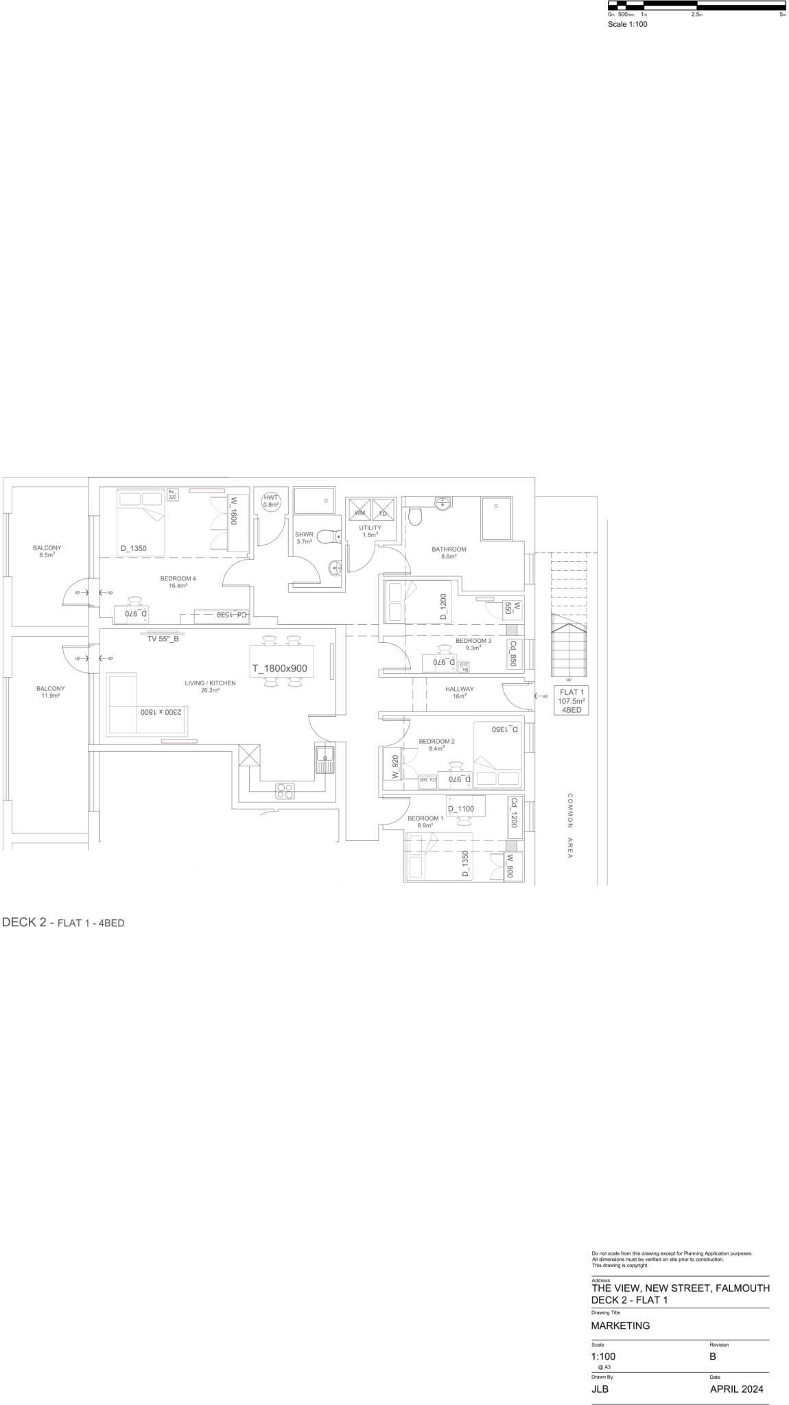 Flat 1, The View, New Street TR11 3LQ floorplan
