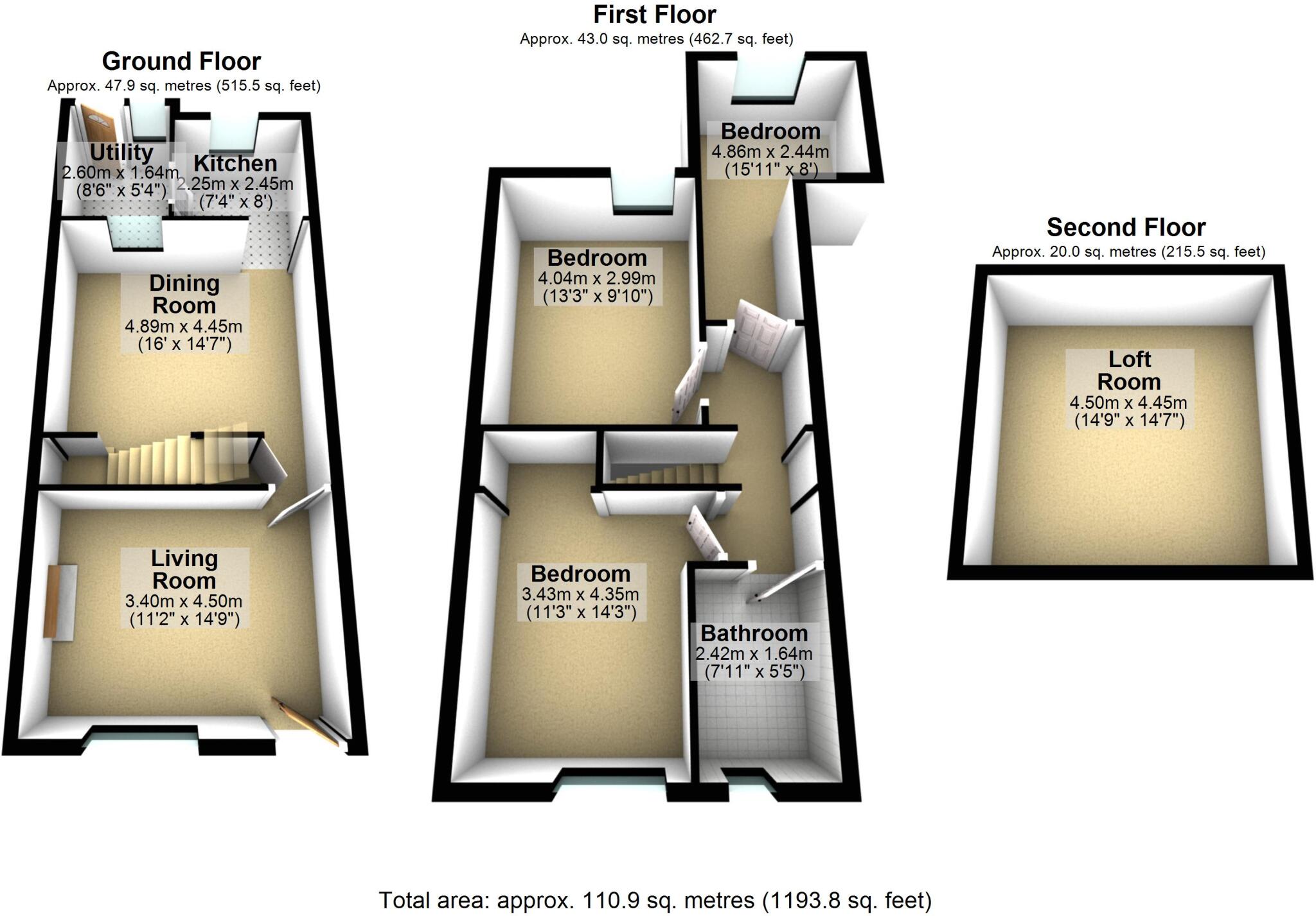 Vicarage Road North, Castleton, Rochdale, OL11 floorplan