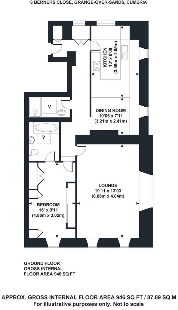 6 Berners Close, Grange-Over-Sands, Cumbria, LA11 7DQ floorplan