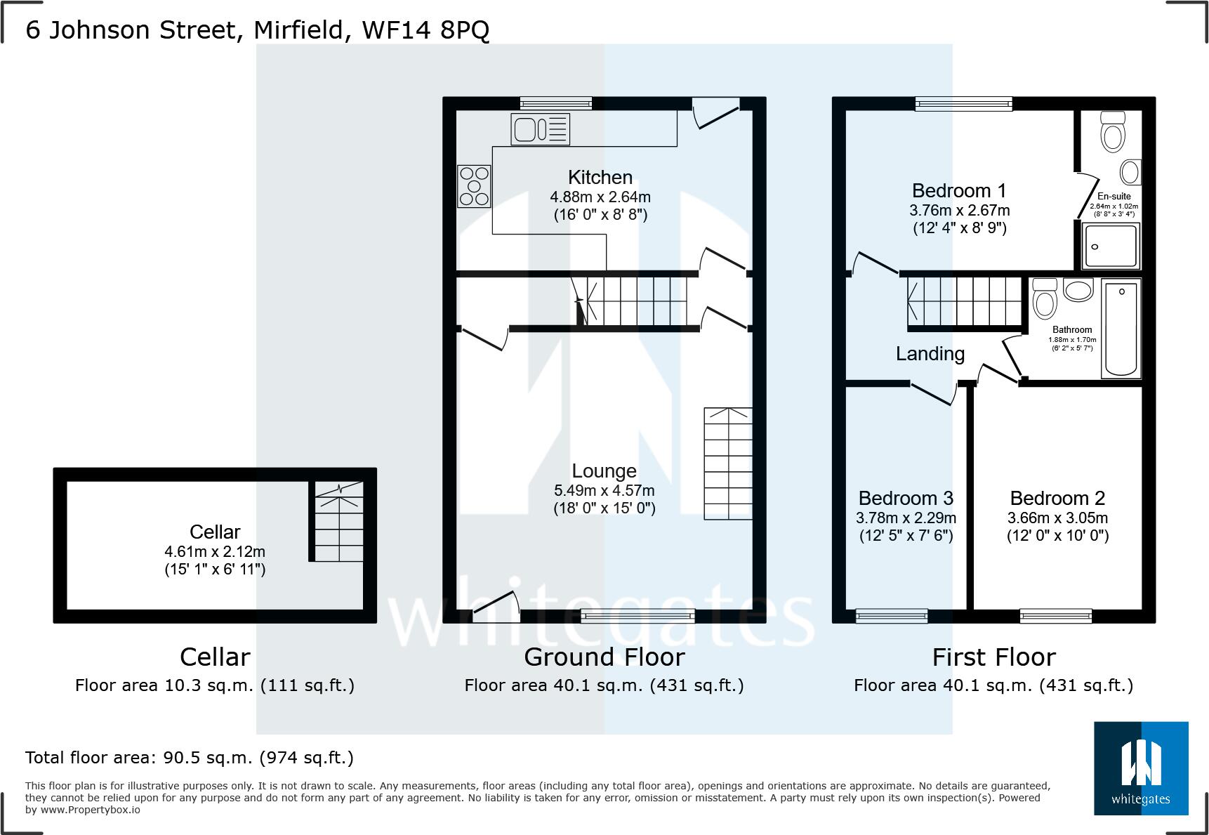 Johnson Street, Mirfield, West Yorkshire, WF14 floorplan