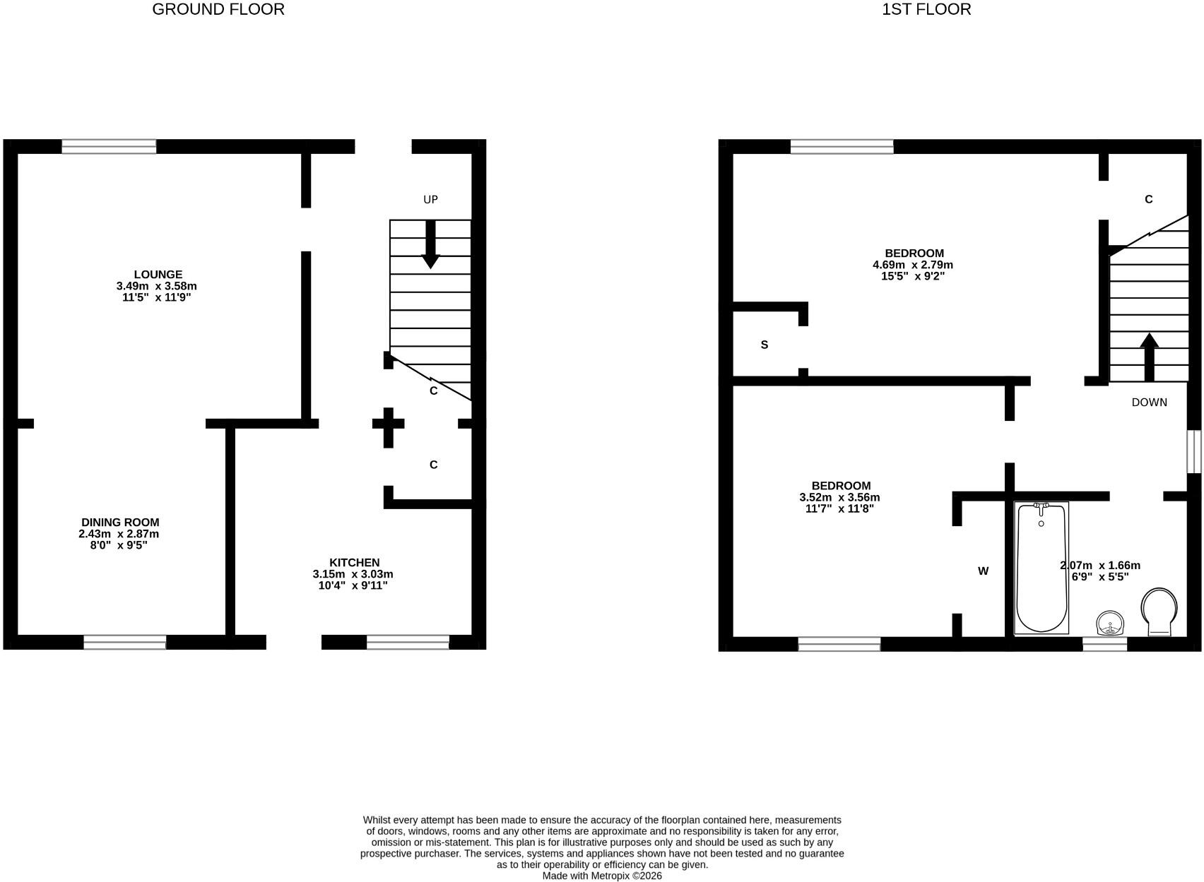 Elmbank Crescent, Arbroath, Angus, DD11 floorplan