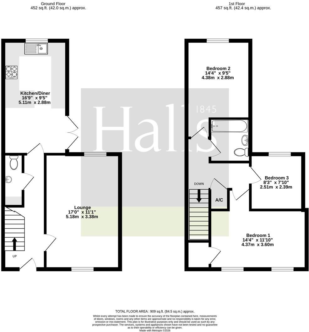 Witney Lane, Hampton. floorplan