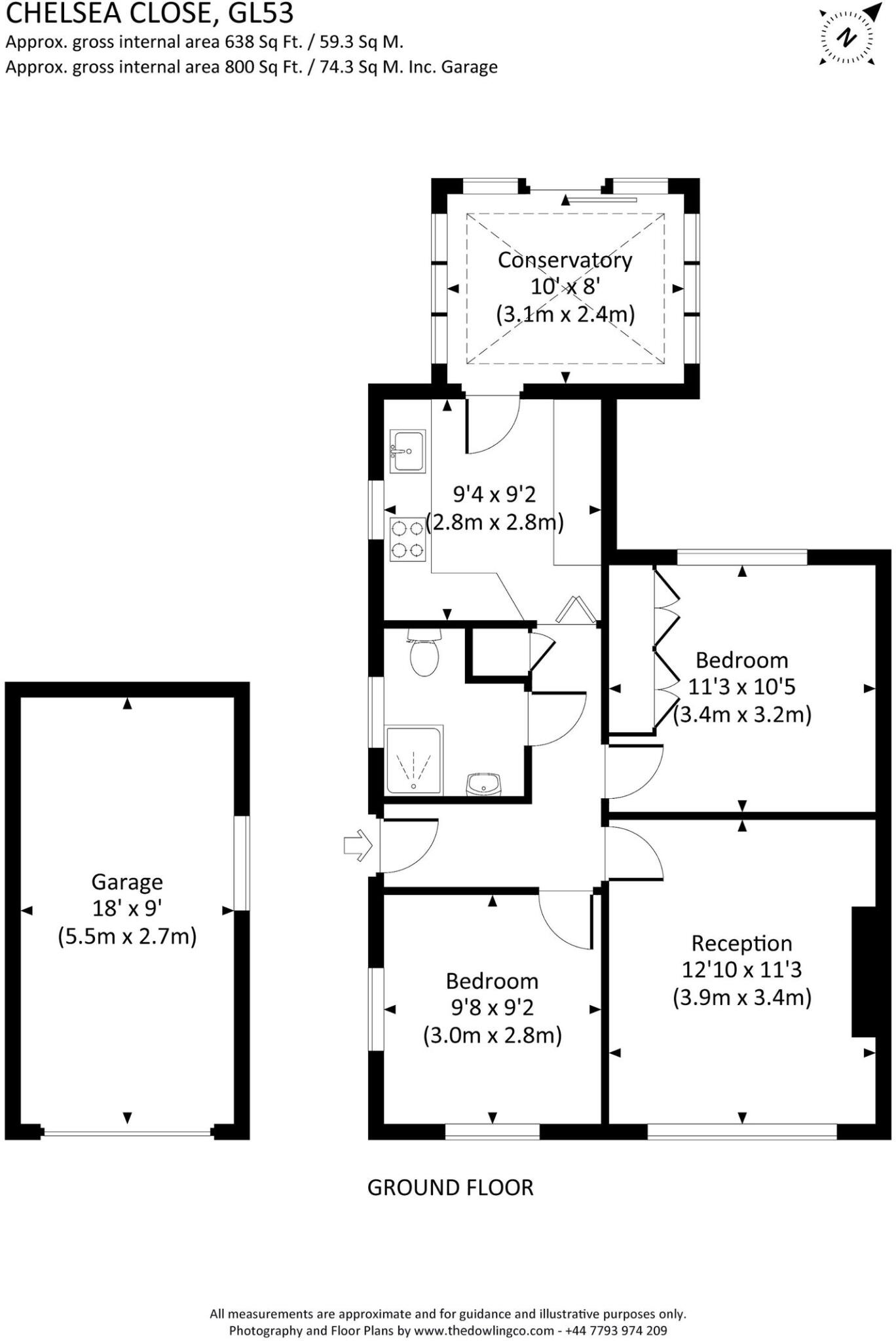 Chelsea Close, Cheltenham, GL53 7QN floorplan