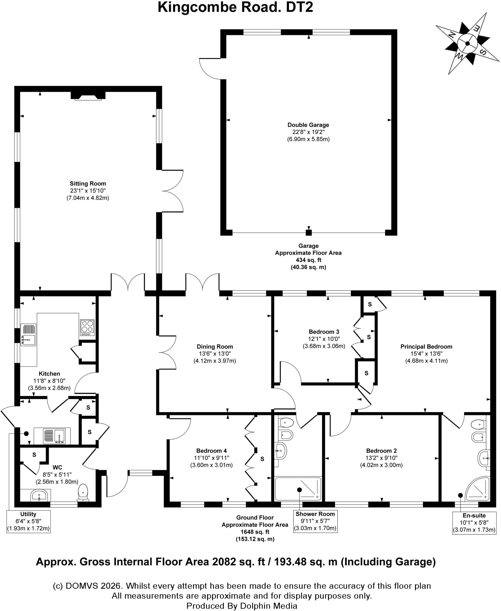 Toller Porcorum, Dorchester floorplan