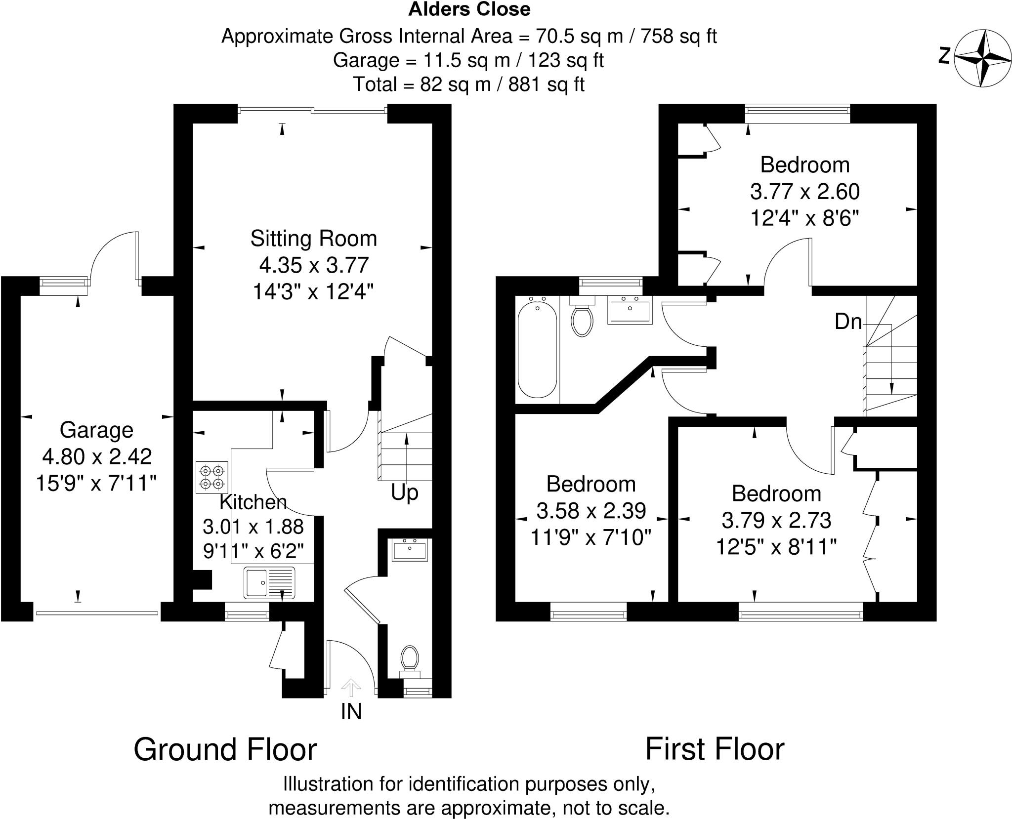 Alder Close, Cippenham floorplan