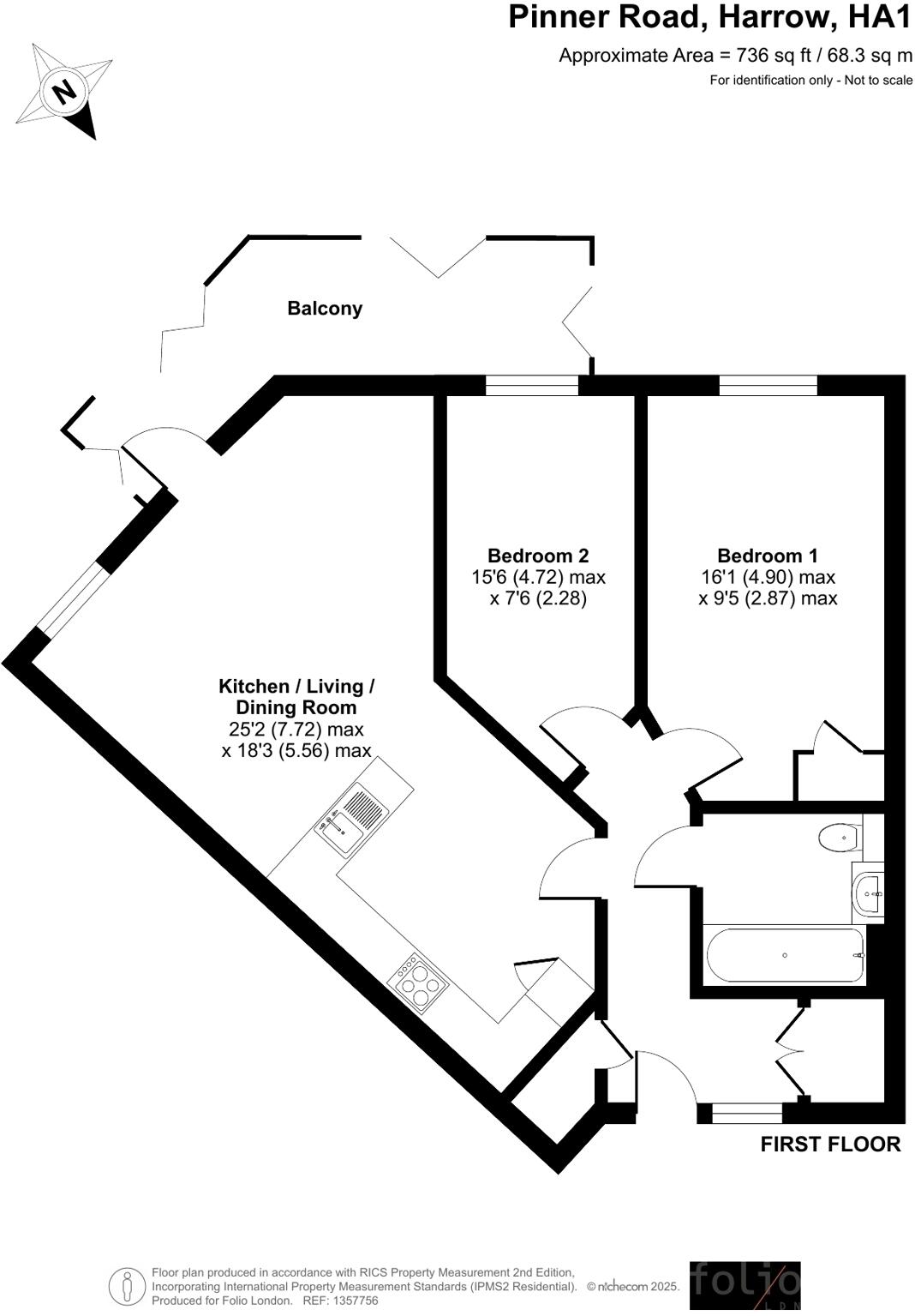 12-22 Pinner Road, Harrow, HA1 floorplan
