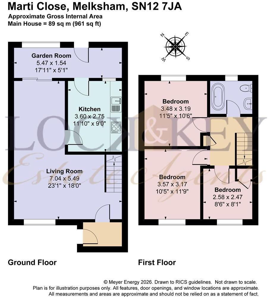 Marti Close, Melksham floorplan