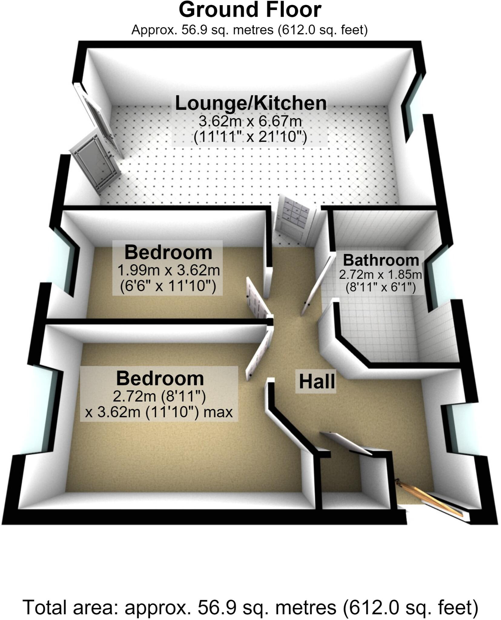 Mill Fold Gardens, Littleborough, Greater Manchester, OL15 floorplan