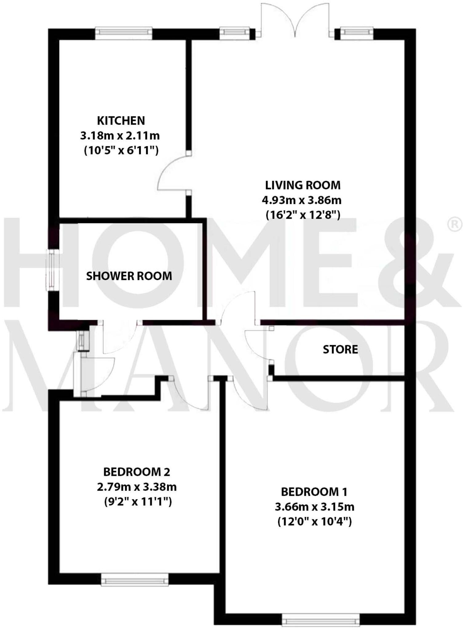 Carmine Close, Huddersfield, HD5 floorplan