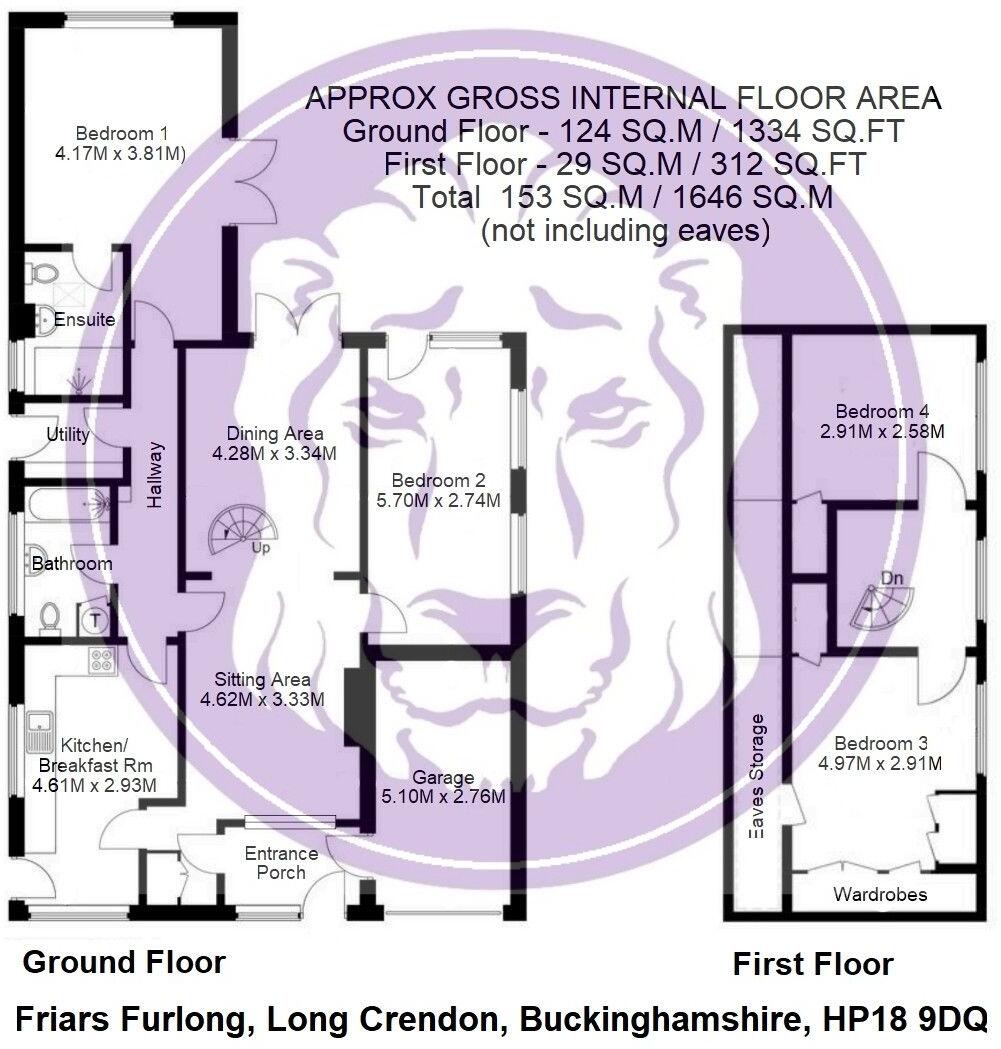 Friars Furlong, Long Crendon floorplan