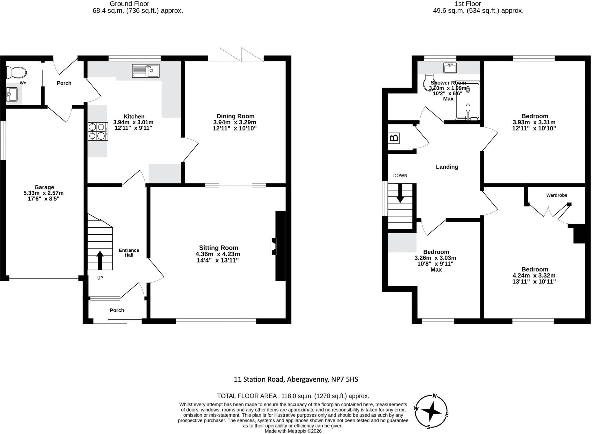 Station Road, Abergavenny floorplan