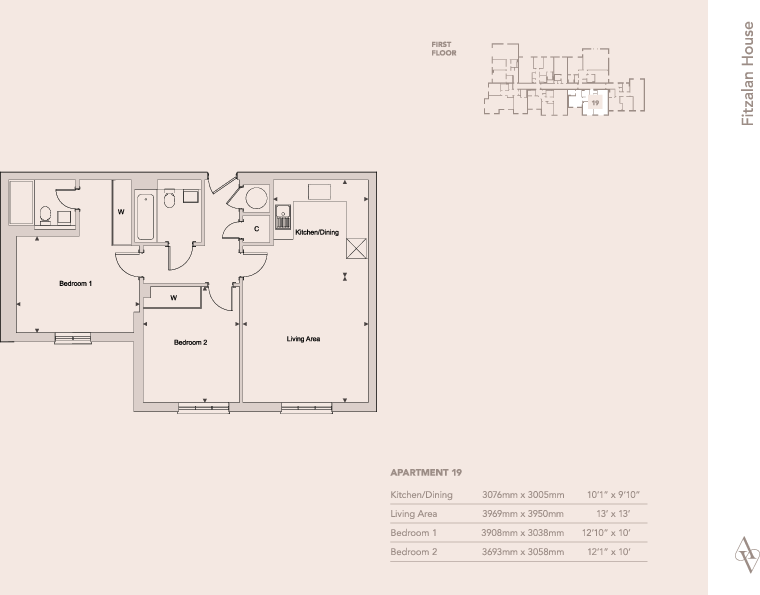 29 The Arun Apartments, Arundel floorplan