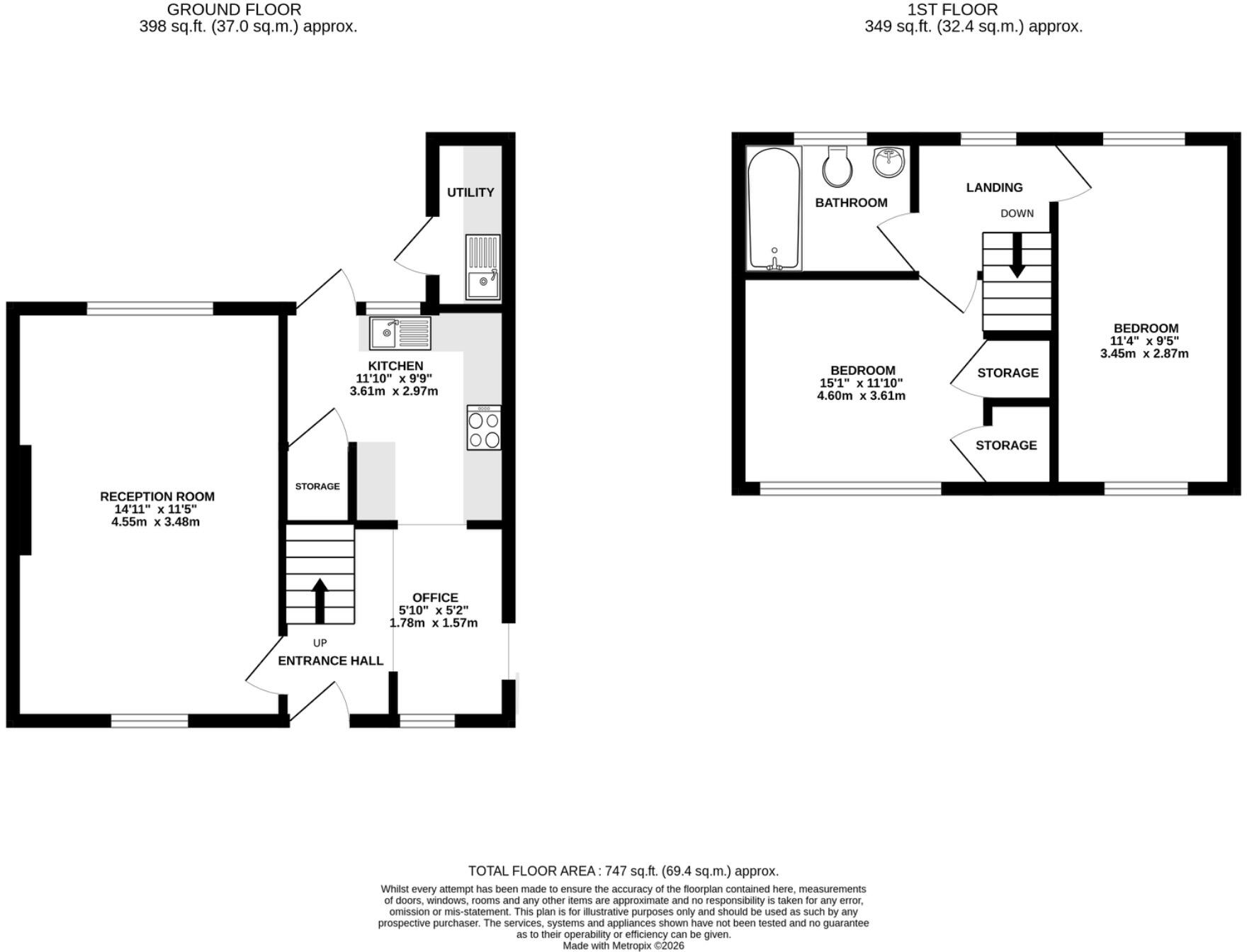 Oundle Path, Stevenage, Hertfordshire, SG2 floorplan