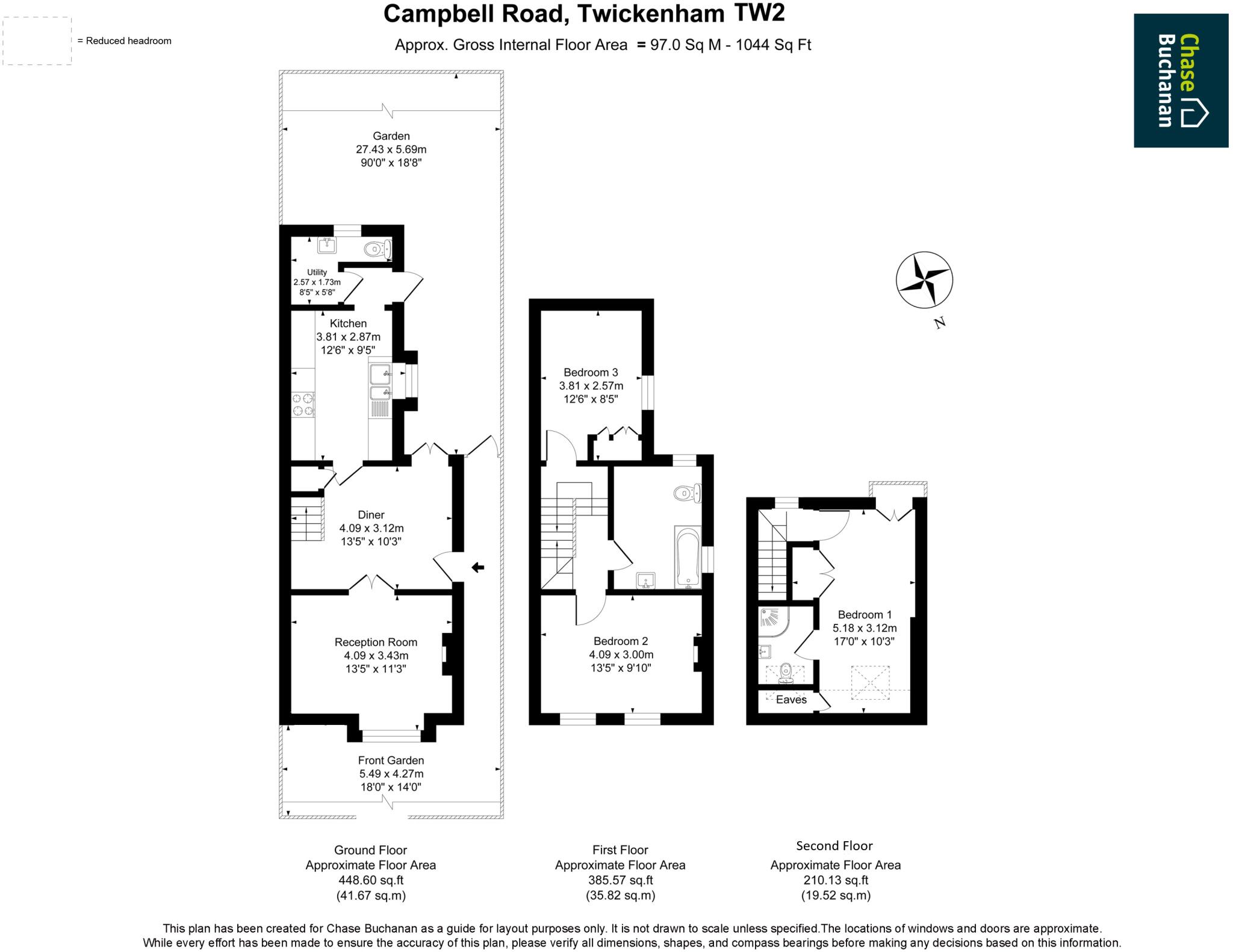 Campbell Road, Twickenham floorplan