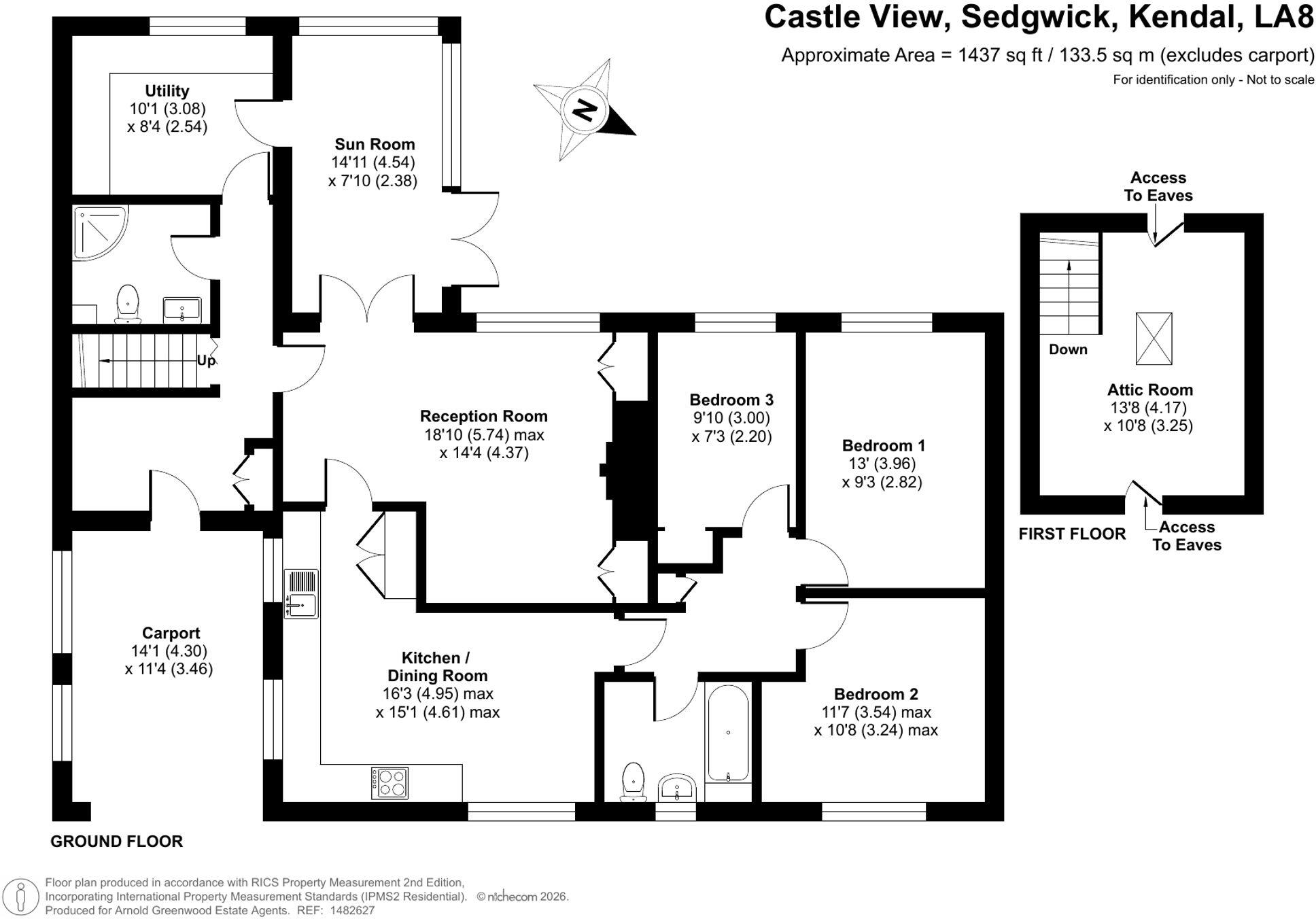 Castle View, Sedgwick, LA8 floorplan