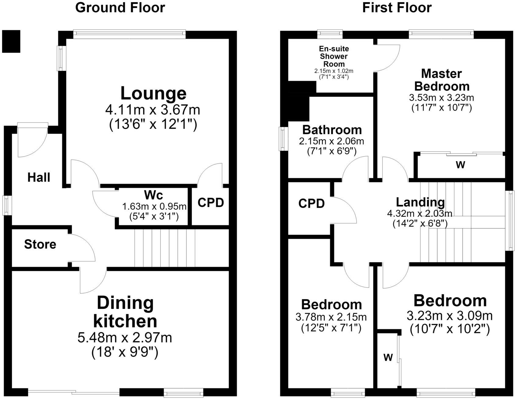 14 Bute Way, Doonfoot, KA7 4BF floorplan