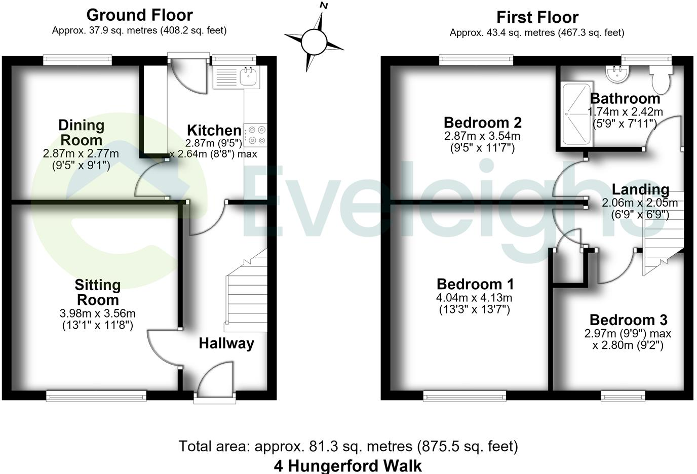 Hungerford Walk, Brislington, Bristol floorplan