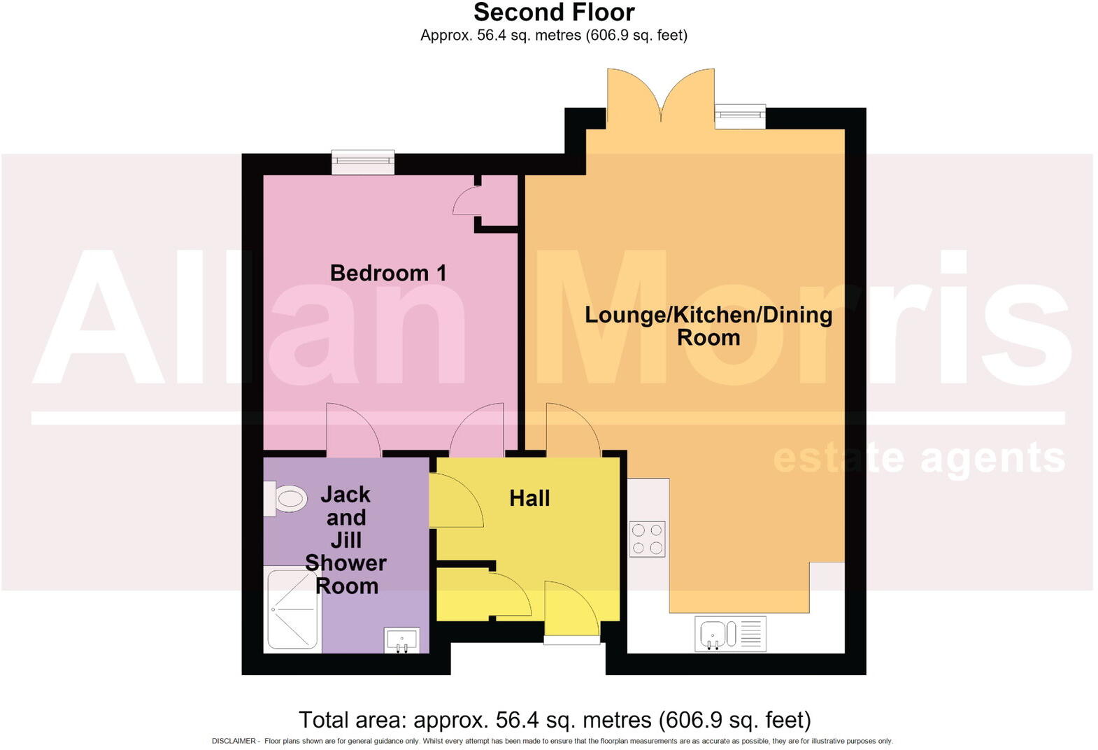 Apartment 58, Crookbarrow View, 3 Gotland Road, Worcester.  WR5 2GN floorplan