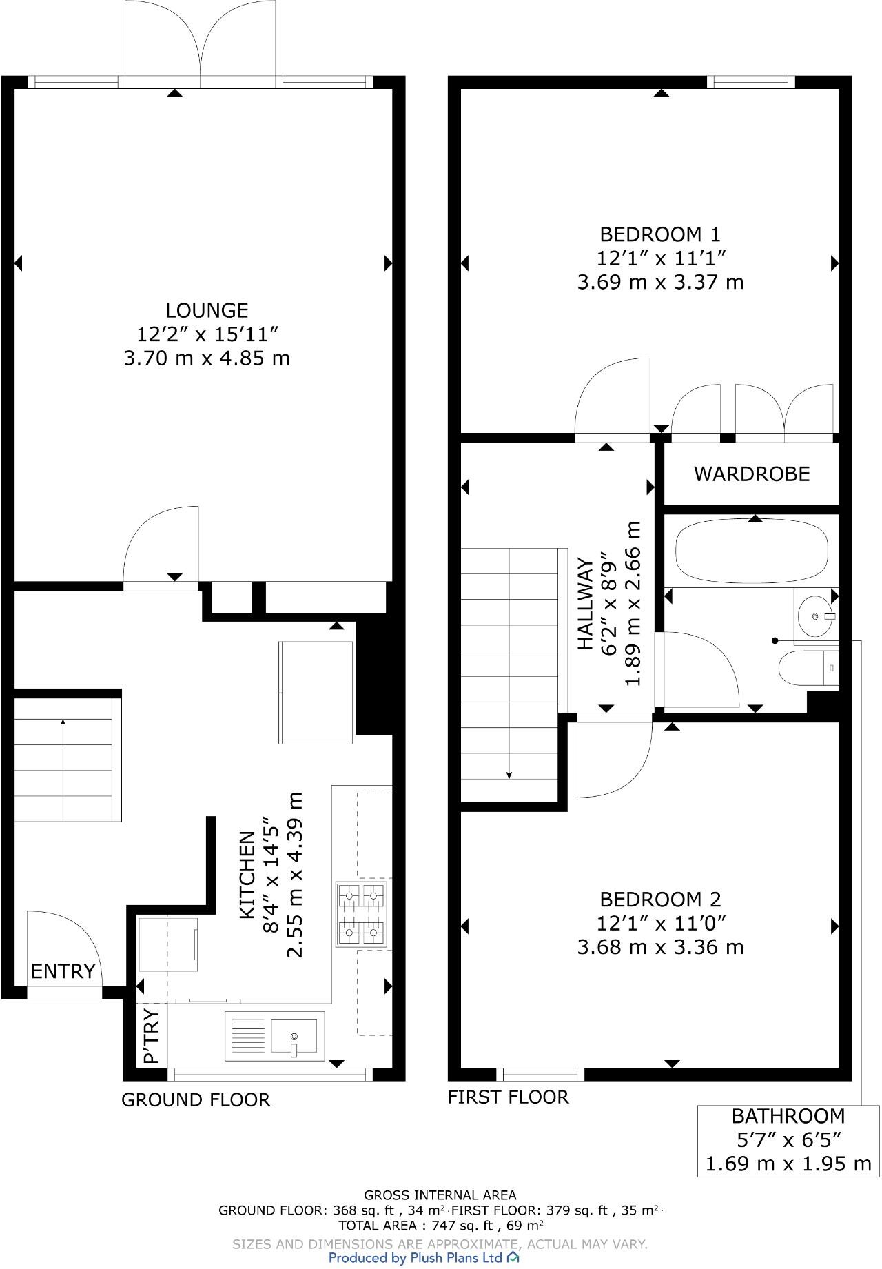6, Cambusdoon Place, Kilwinning, Ayrshire, KA13 floorplan