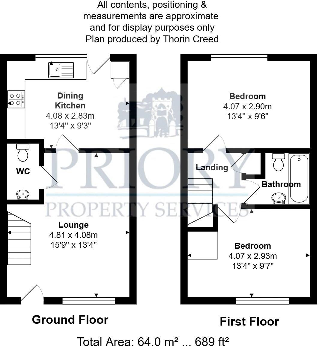 Lorena Close, Biddulph floorplan