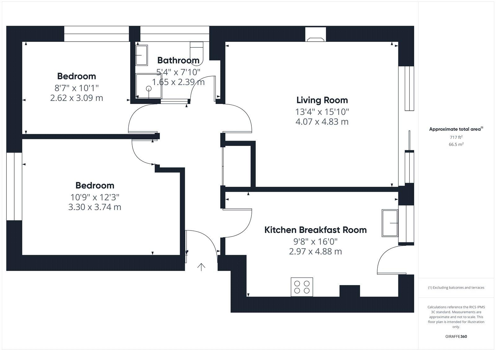 Beacon Court, 25 Beacon Drive, Highcliffe, Dorset, BH23 floorplan