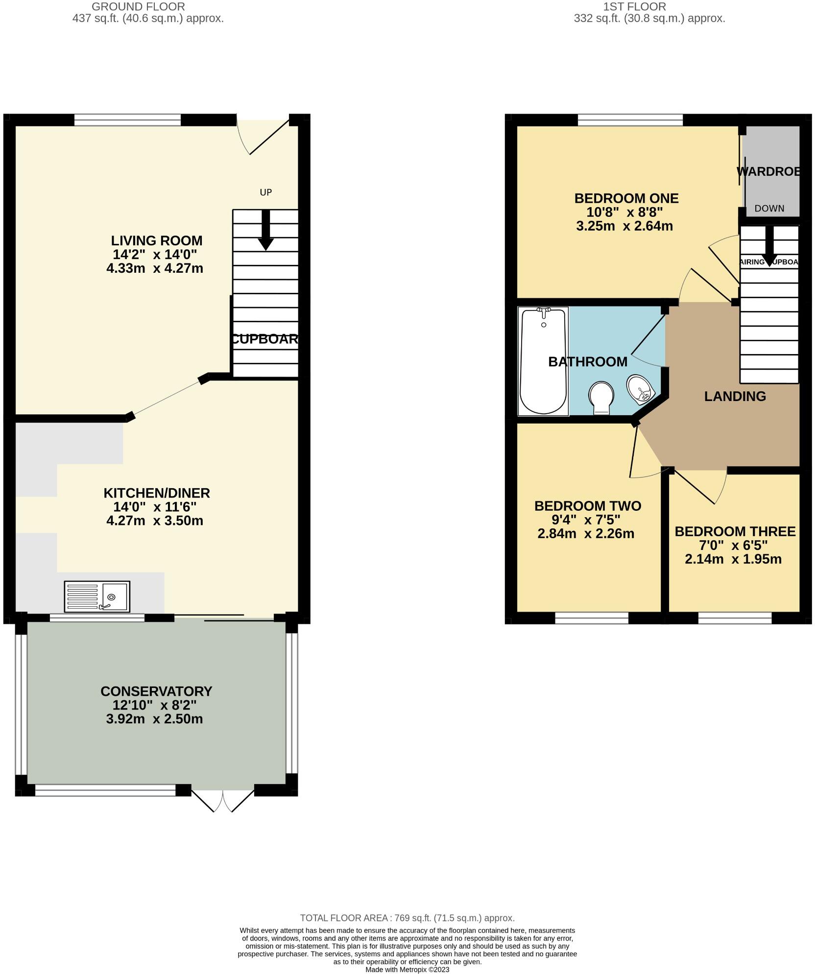 Godwin Crescent, Clanfield floorplan