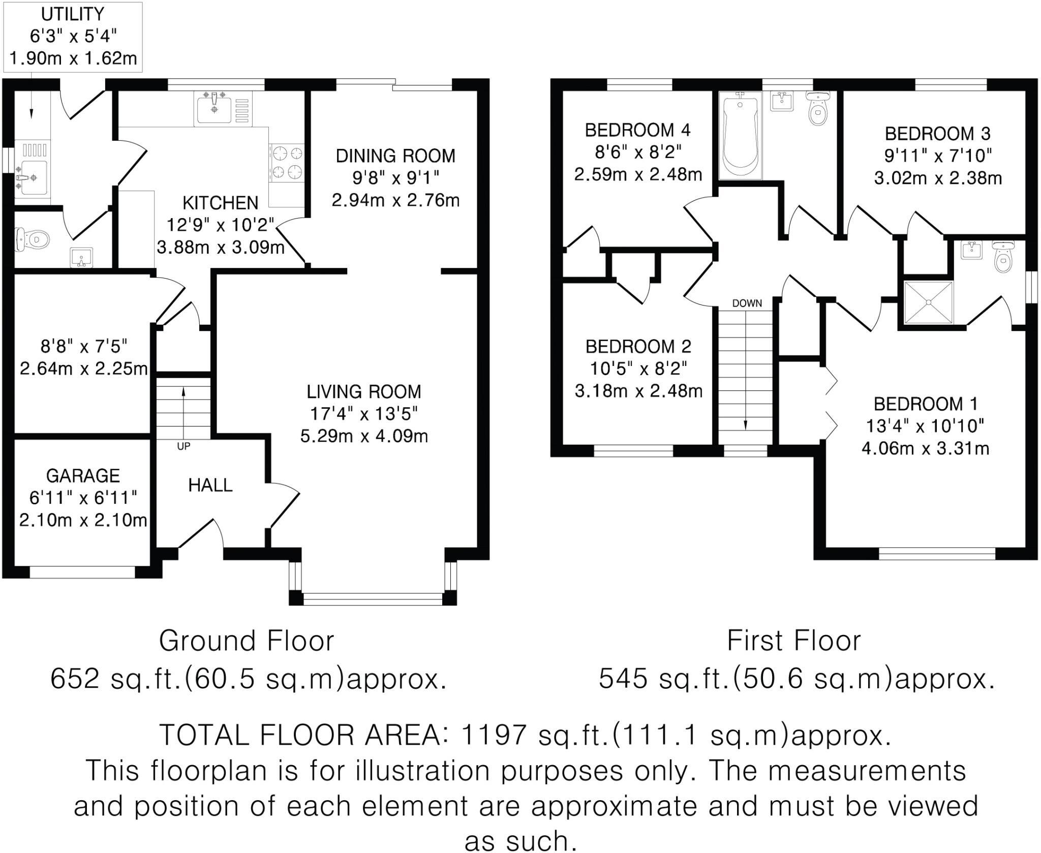 Coltsfoot, Welwyn Garden City, Hertfordshire, AL7 floorplan