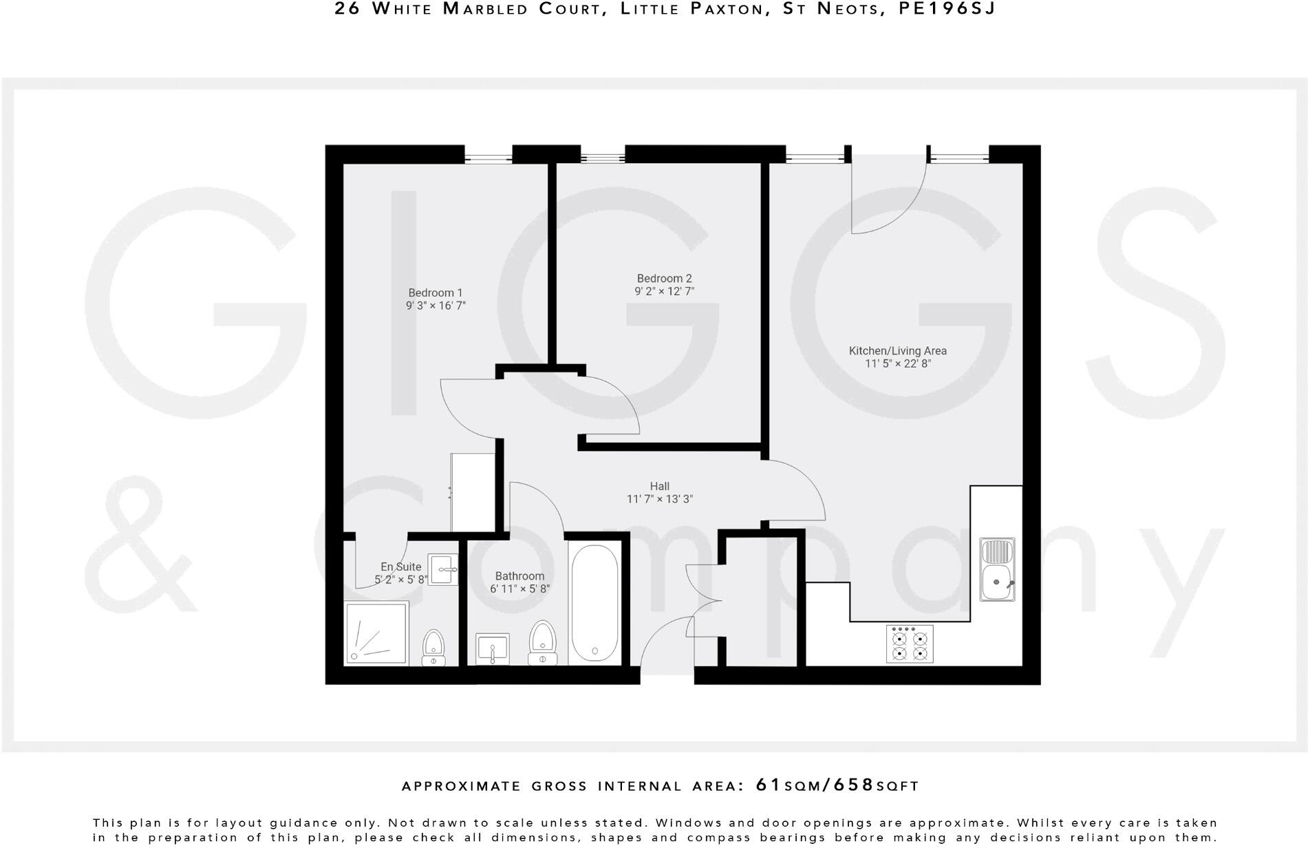 Marbled White Court, Little Paxton, St. Neots, Cambridgeshire, PE19 6SJ floorplan