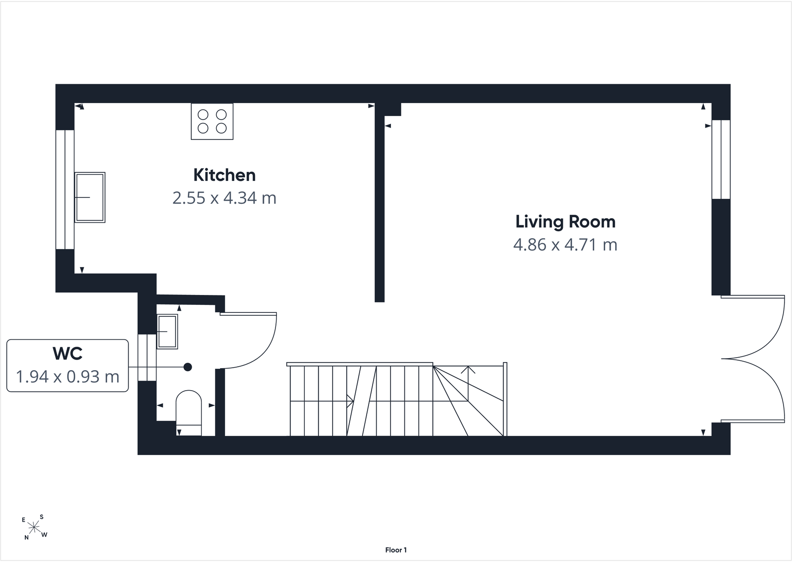 Princess Royal Road, Bream, Lydney floorplan