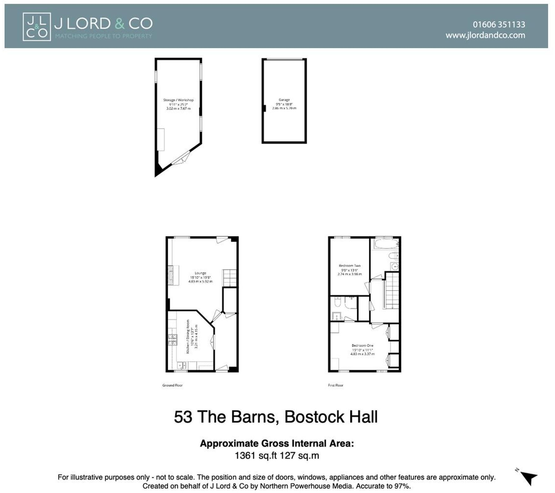 53 The Barns, Bostock Hall, Bostock, Cheshire, CW10 9JN floorplan