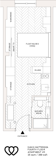 Haydon Way, Wandsworth, London floorplan