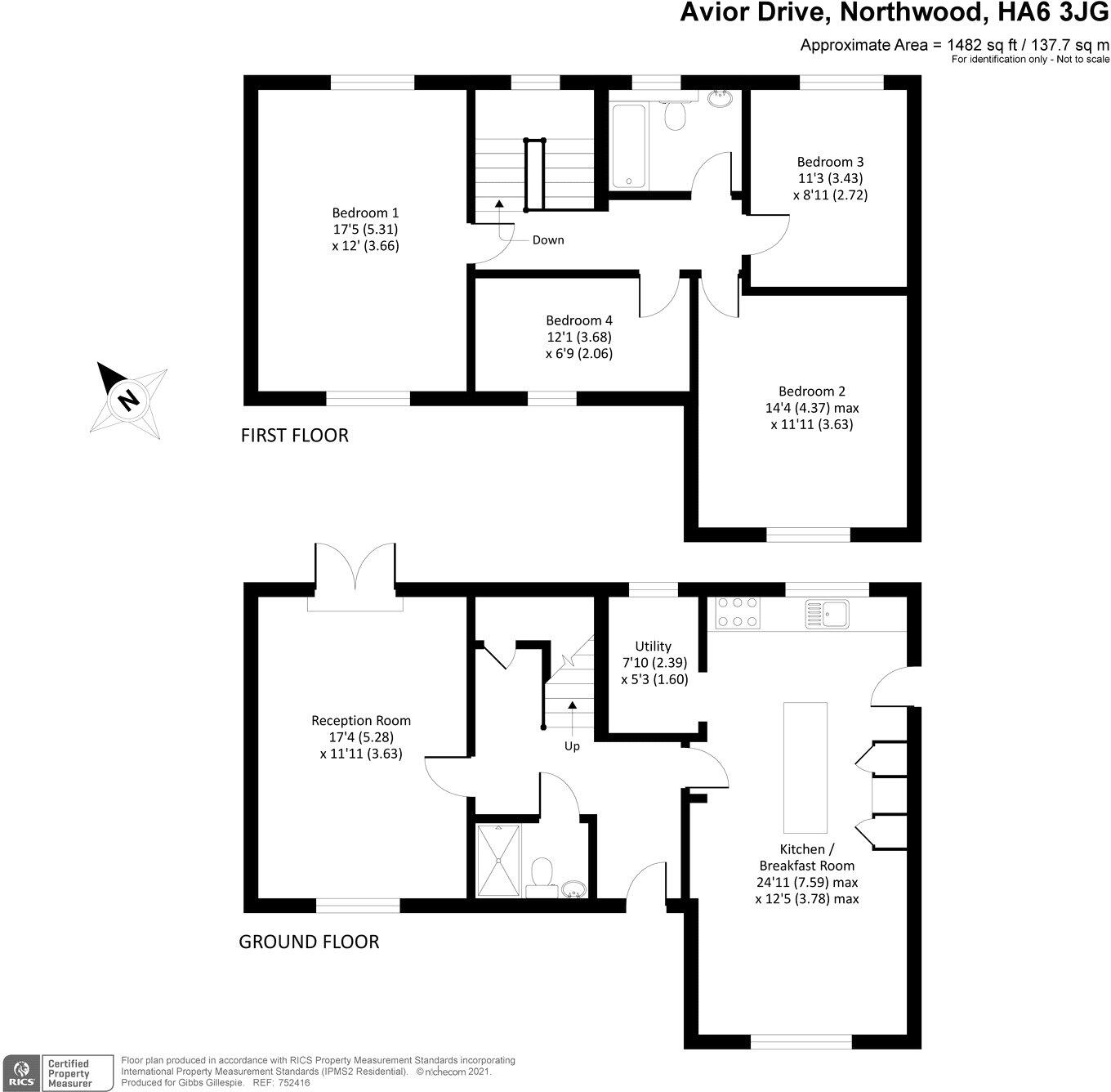 Avior Drive, Northwood, Hertfordshire floorplan