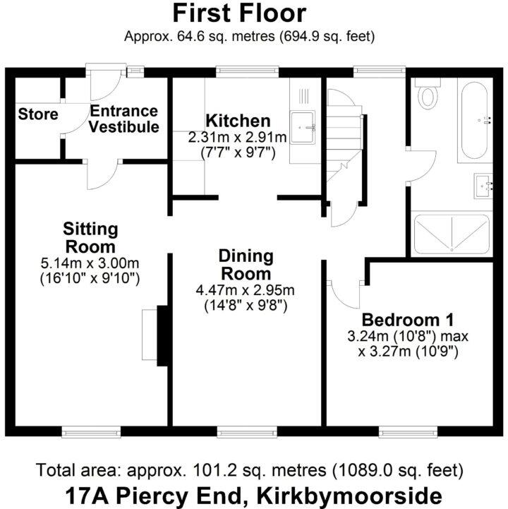 Piercy End, Kirkbymoorside floorplan
