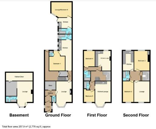 Westwood, Scarborough, North Yorkshire floorplan