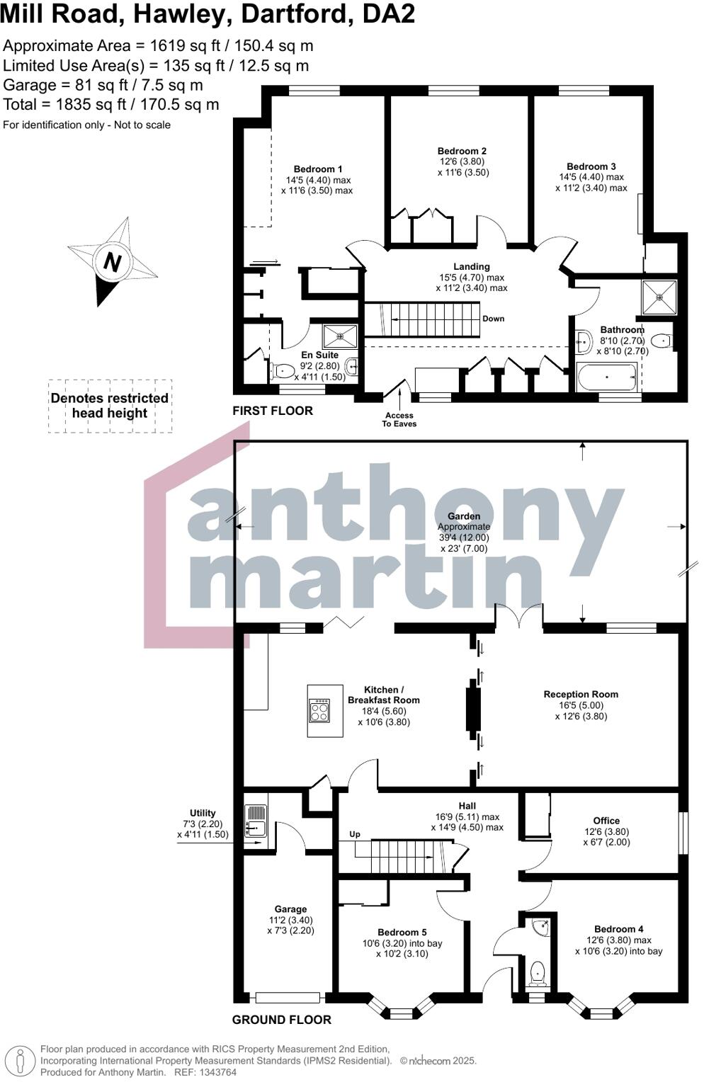 Mill Road, Hawley, Dartford, Kent, DA2 floorplan
