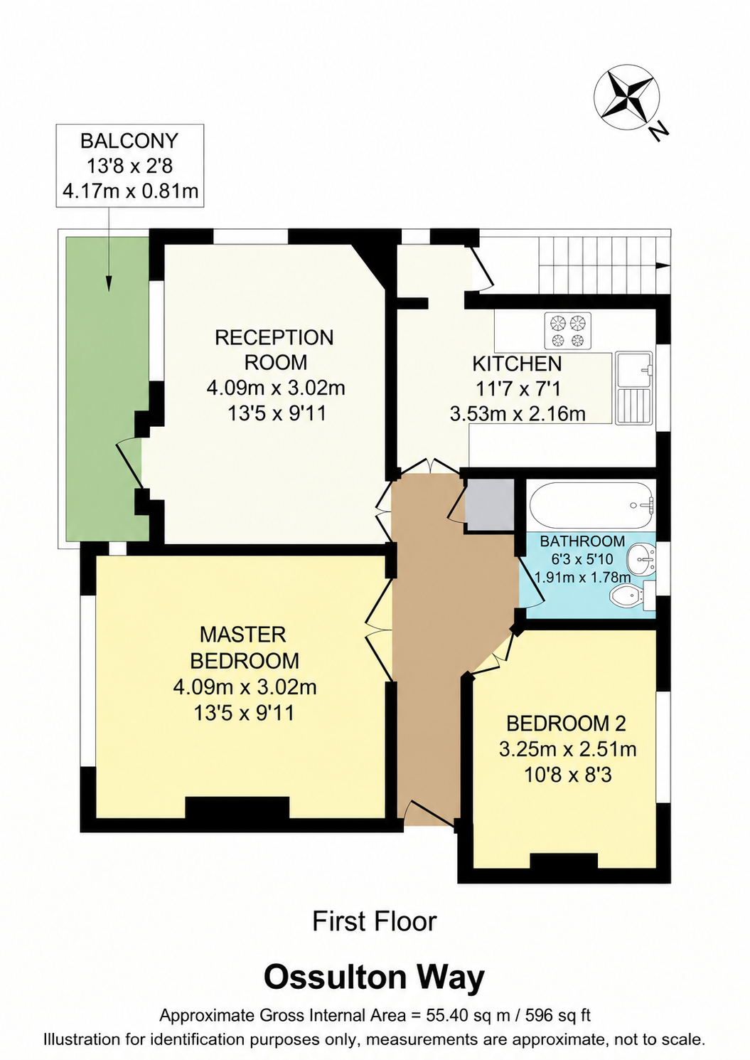 Ossulton Way, London, N2 floorplan