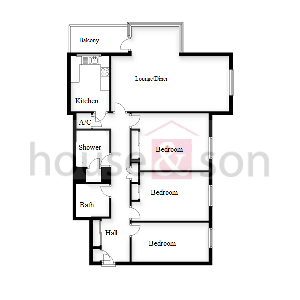 Roslin Hall, 6 Manor Road, East Cliff, Bournemouth, BH1 floorplan