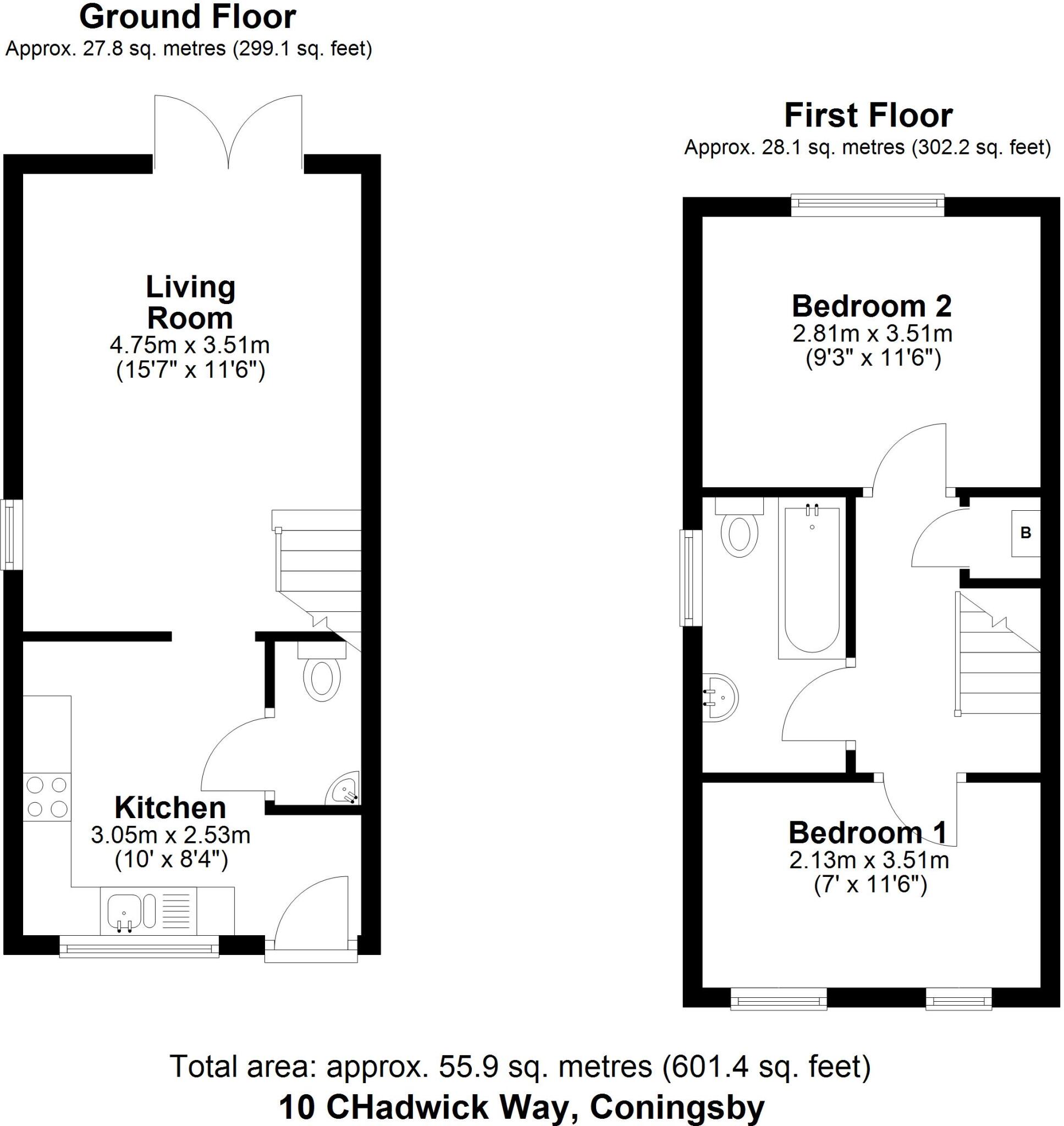 Chadwick Way, Coningsby floorplan