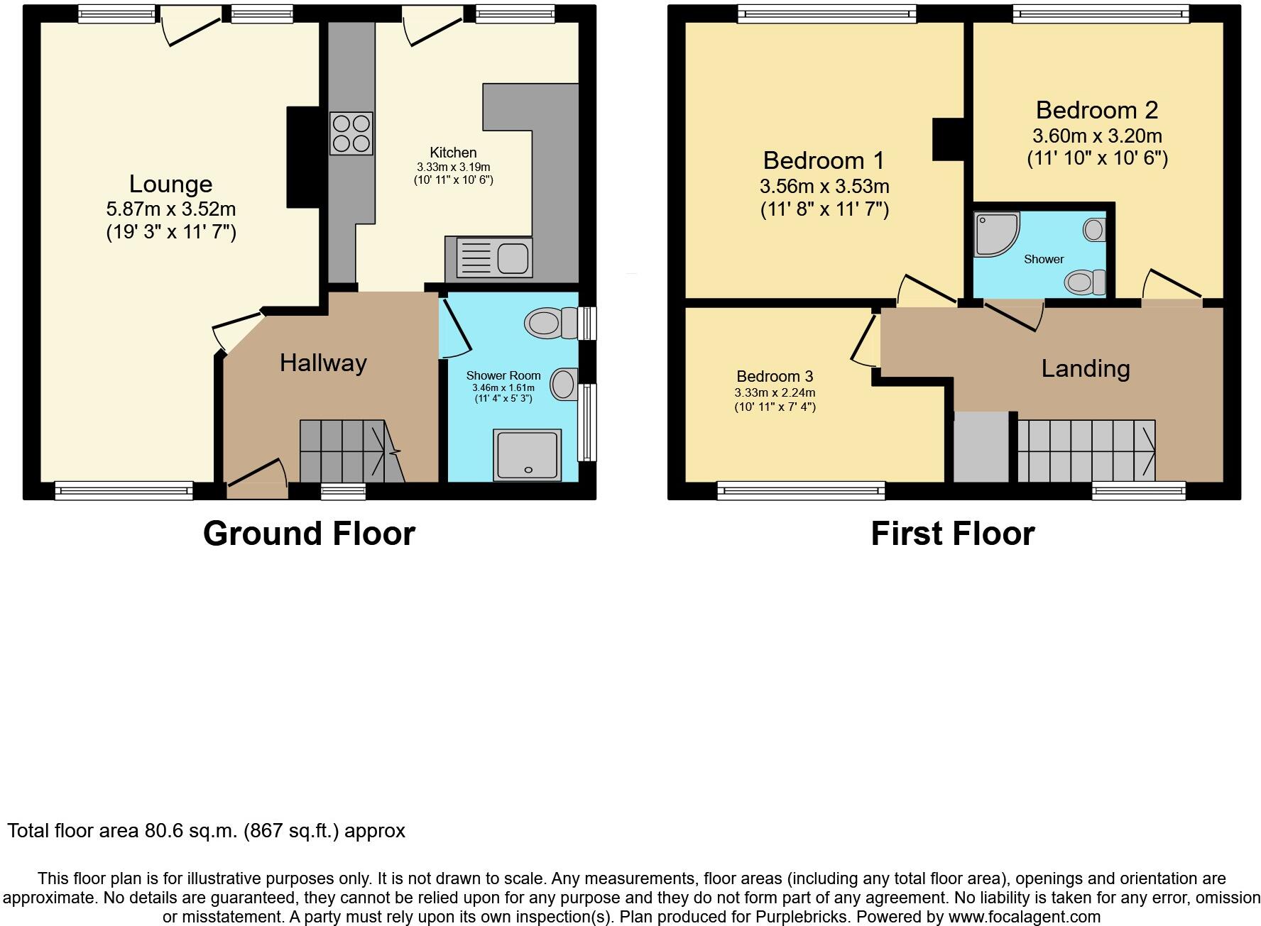 Hazel Grove, Alfreton, DE55 floorplan