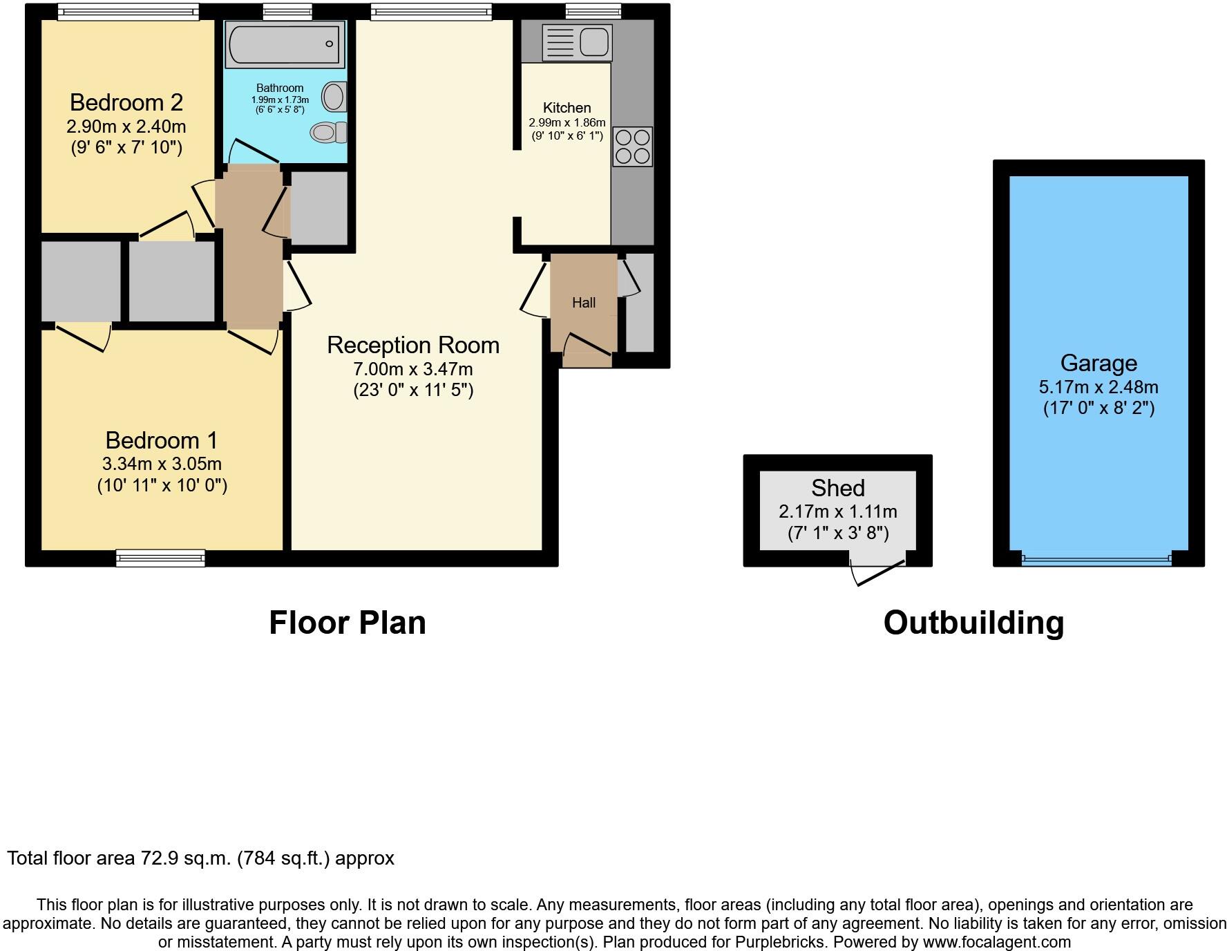 Hazelbank Court, Chertsey, KT16 floorplan