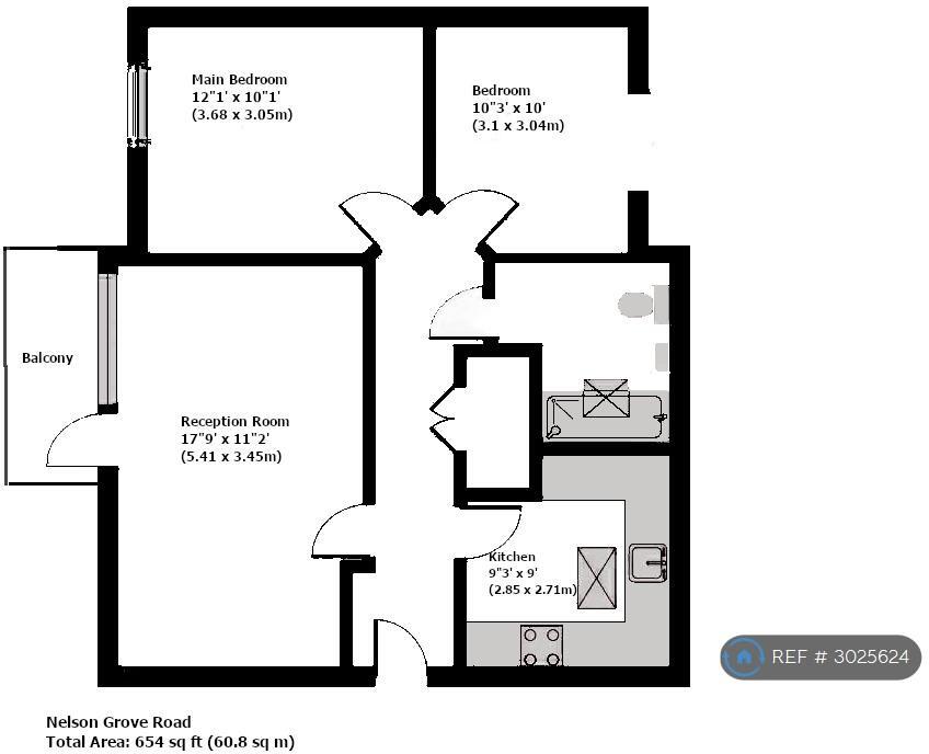 Nelson Grove Road, London, SW19 floorplan