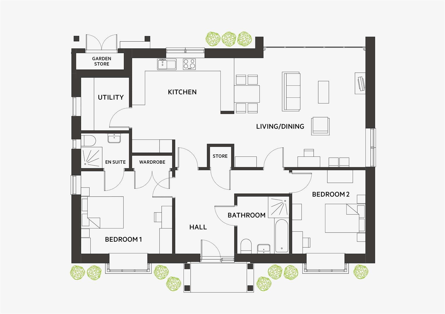 Plot 42 Burnham Waters floorplan