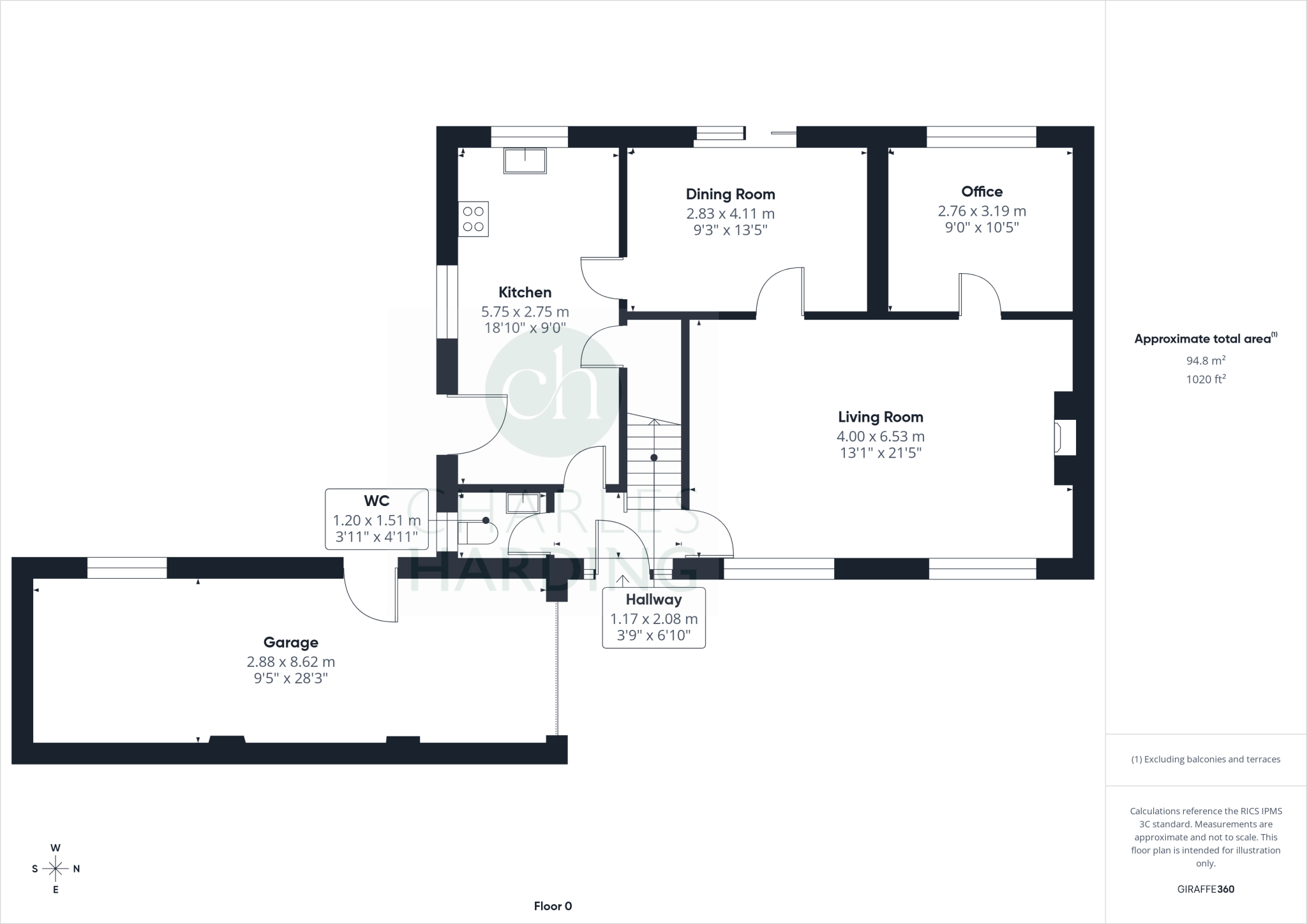 Paddock Close, Haydon Wick, Swindon, SN25 floorplan