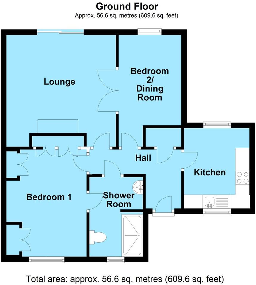 The Hawthorns, Lutterworth, LE17 floorplan