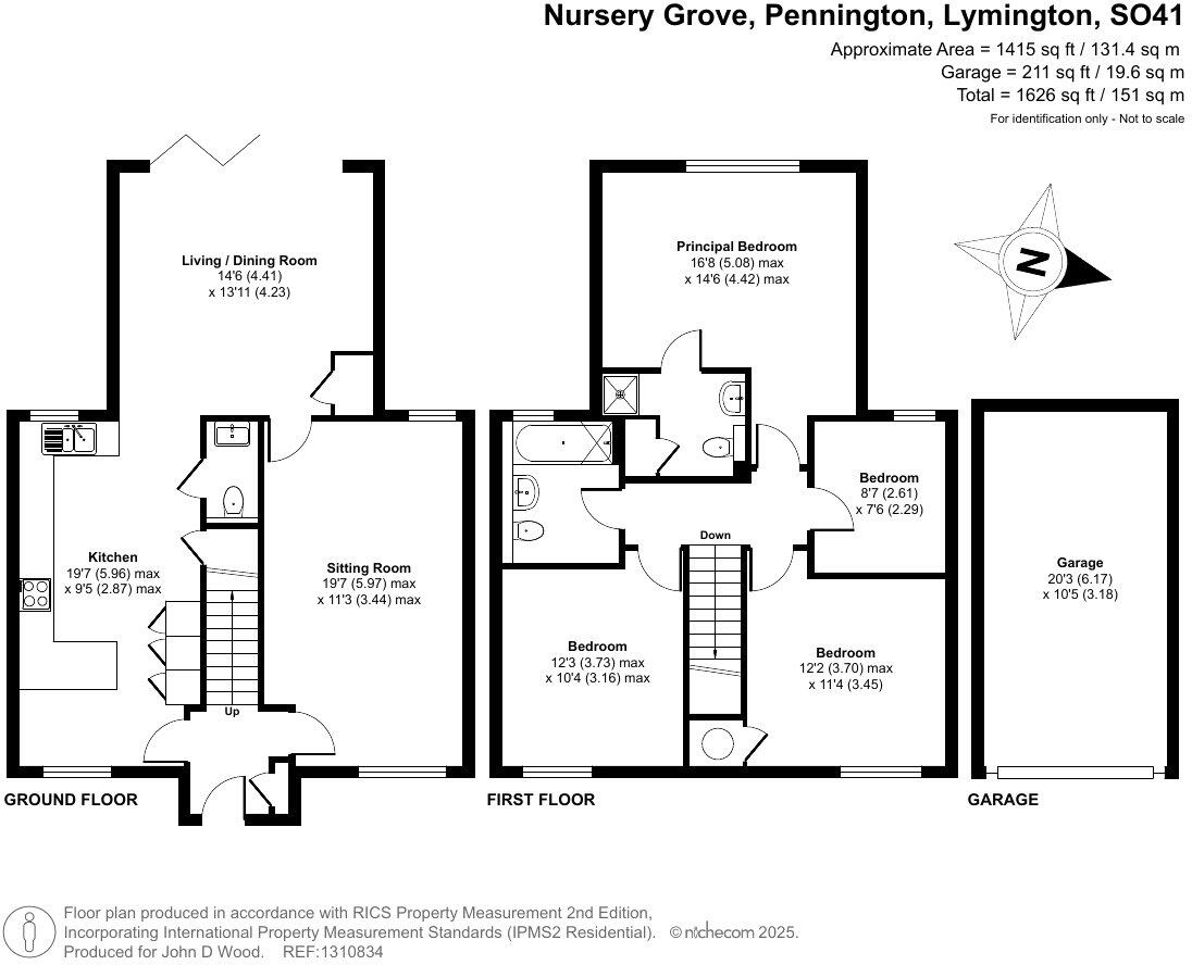 Nursery Grove, Pennington, Lymington, Hampshire, SO41 floorplan