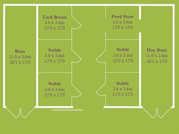 Bracken Barn & Equestrian, Scotch Hill, Newchurch, Hoar Cross, DE13 floorplan