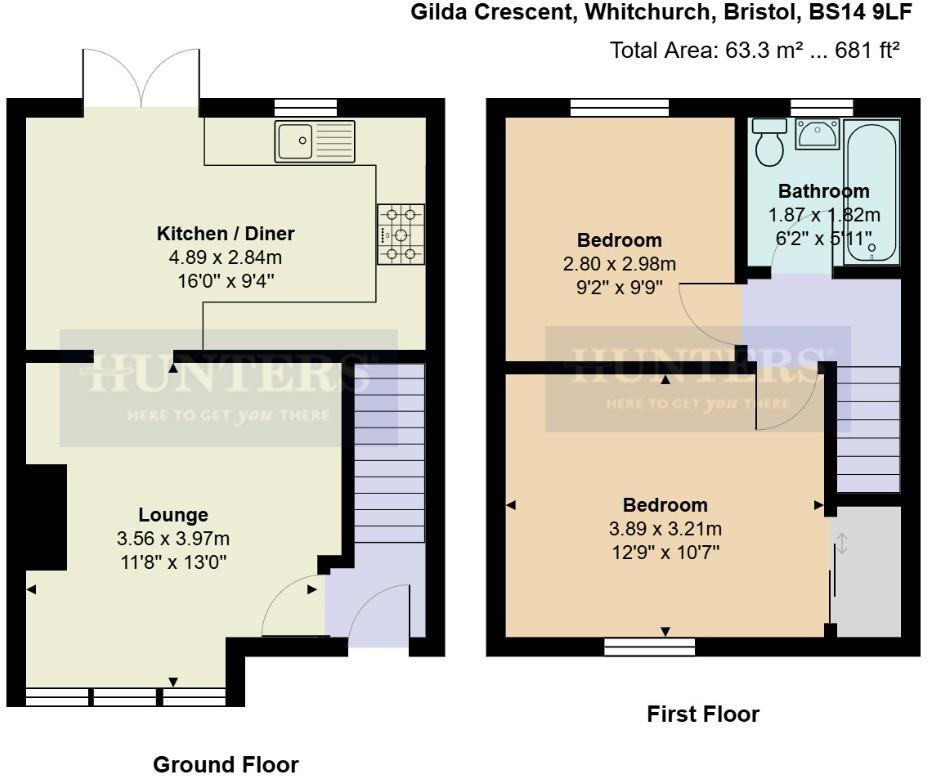 Gilda Crescent, Bristol floorplan