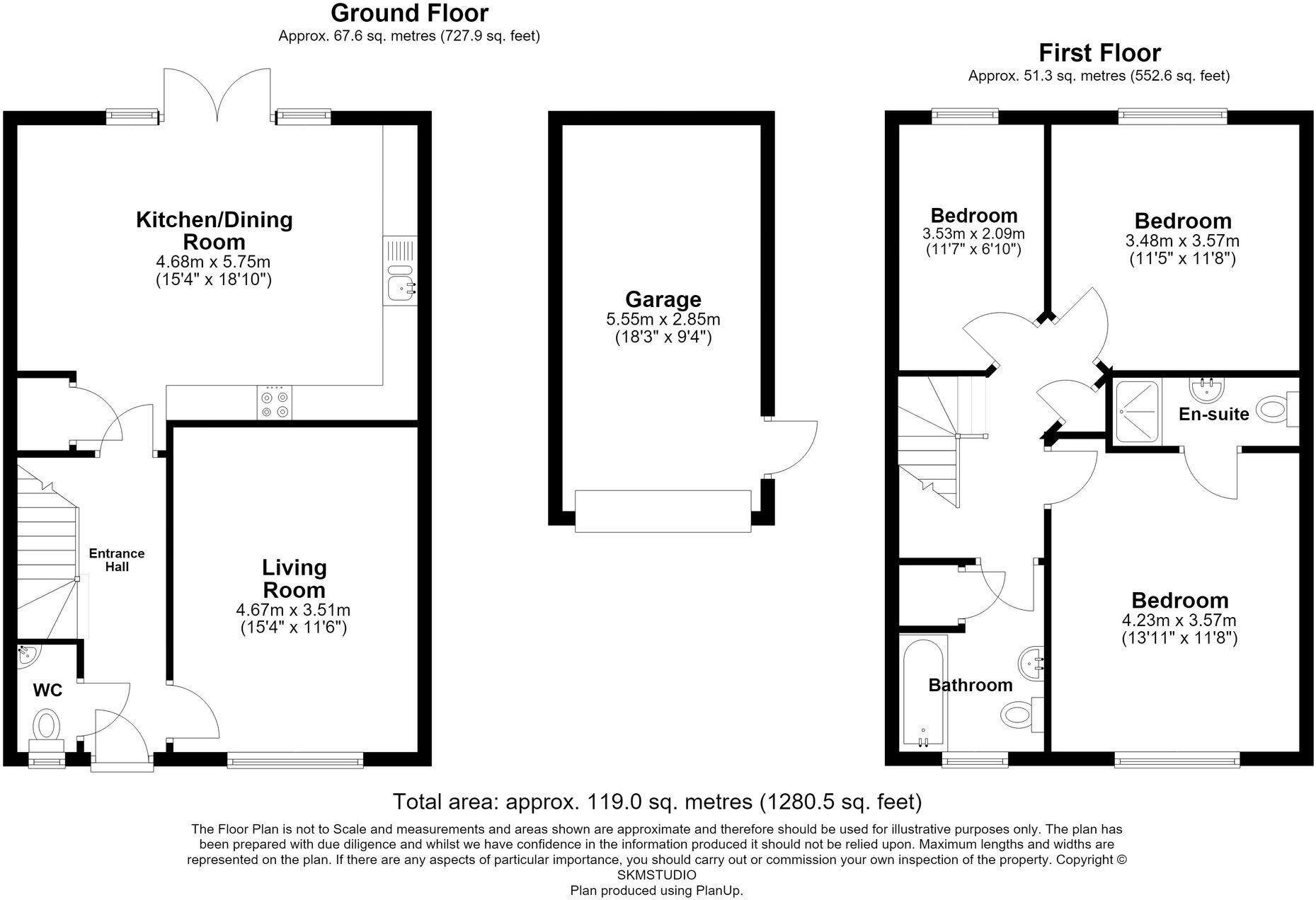 Mallard Crescent, Caddington, LU1 floorplan