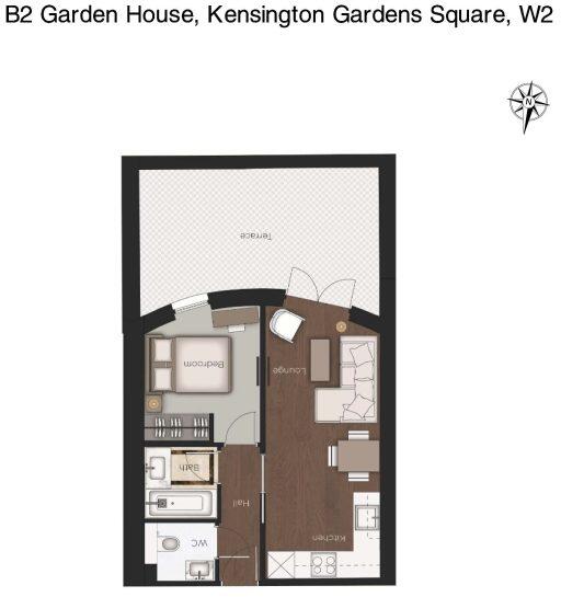 Kensington Gardens Square, London, W2 floorplan