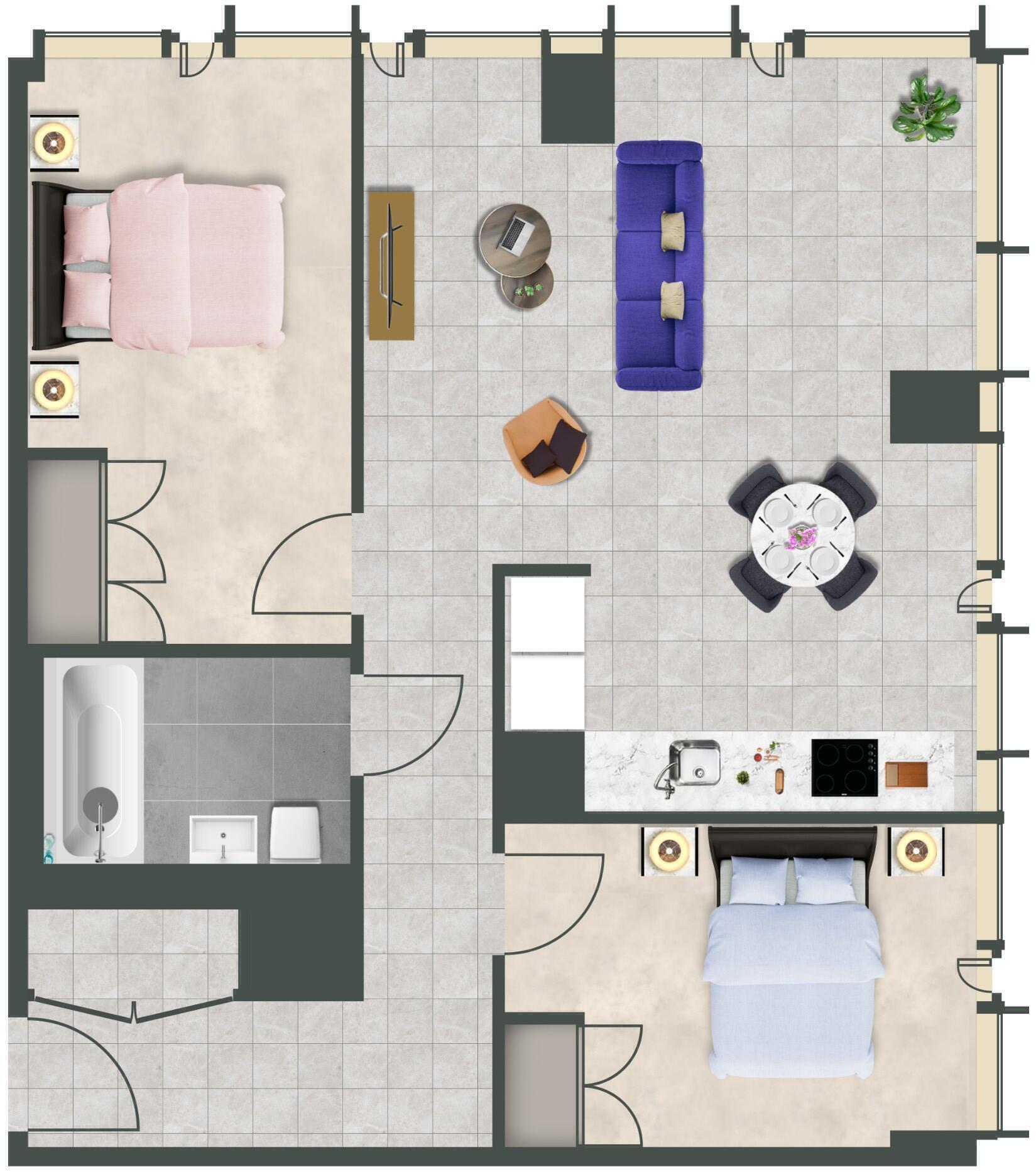 Mercian, Broad Street, Birmingham floorplan